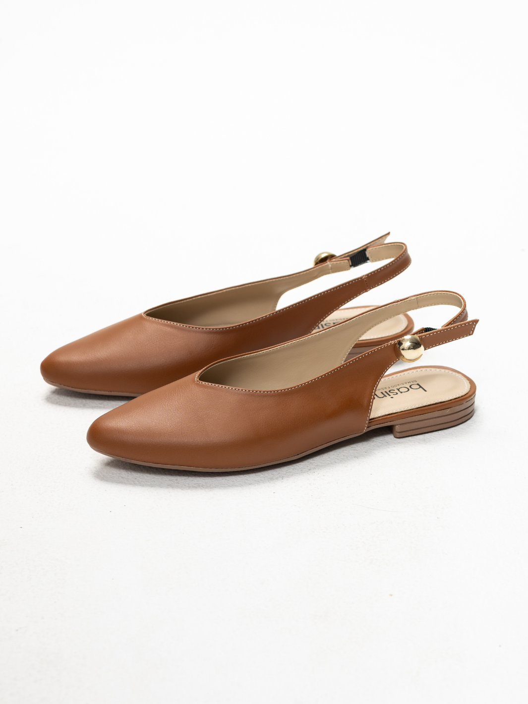 Inés 36 - Zapatilla de Punta Corte V con Aplique Slingback