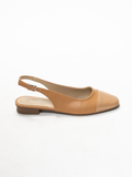Siena 02 - Zapatilla Slingback Cuadrada con Punta Combinada