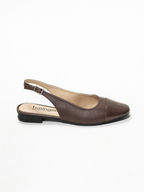 Siena 02 - Zapatilla Slingback Cuadrada con Punta Combinada