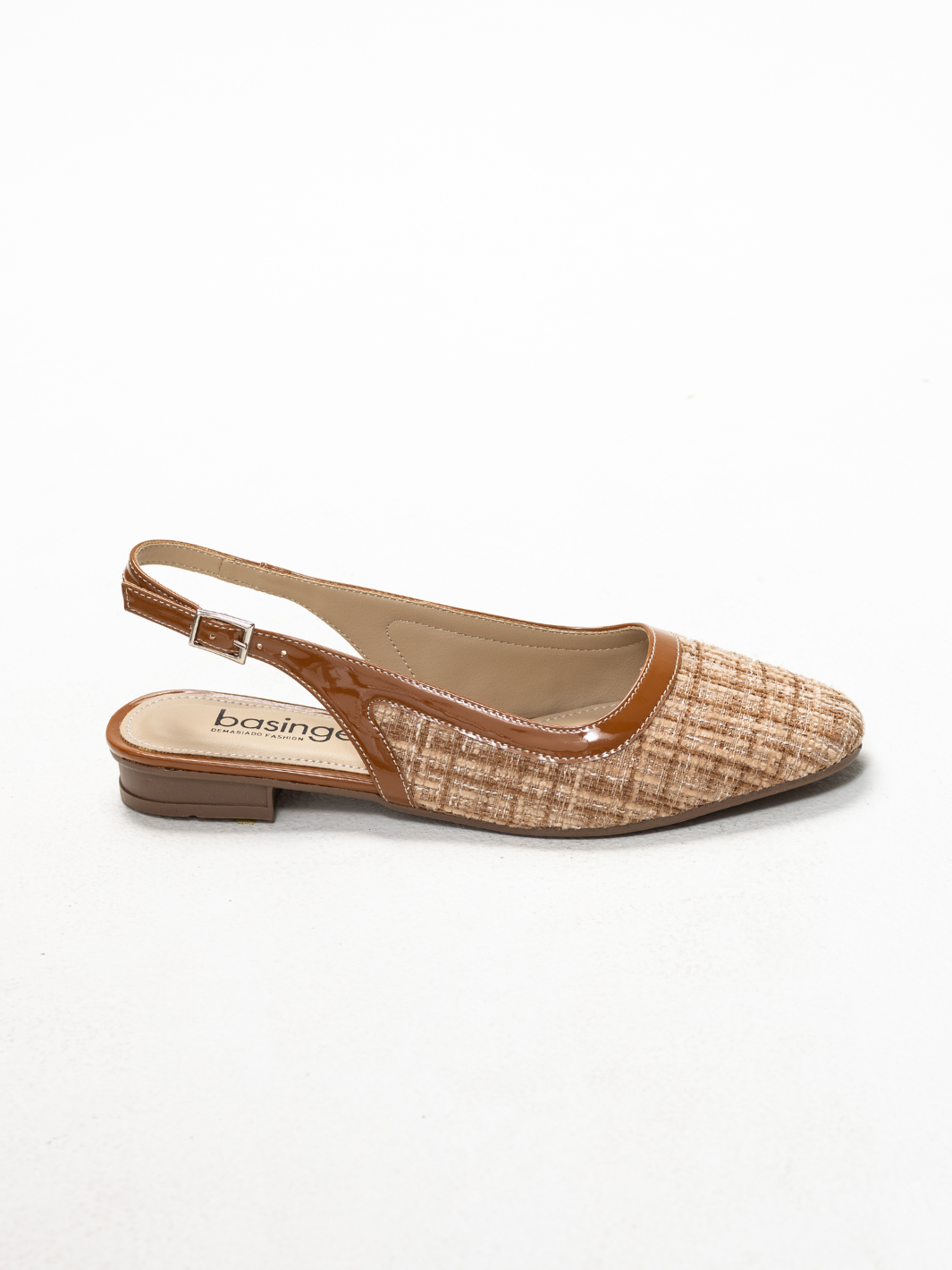 Siena 03 - Zapatilla Slingback con Punta Cuadrada